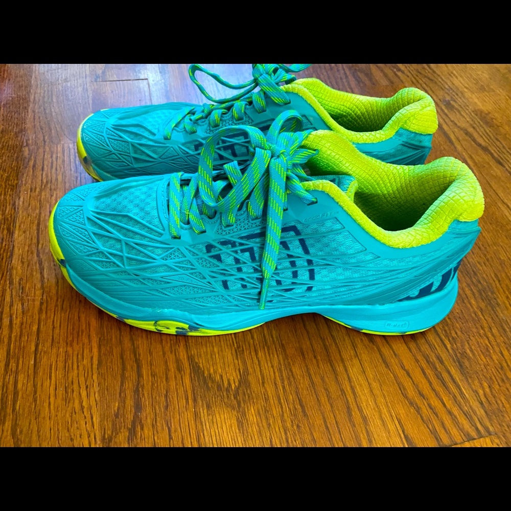 Wilson Tennis Shoes Women’s Koas Court Bright Green and Blue Size 8